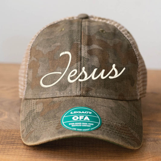 Jesus Legacy Java Camo Mesh Back Unstructured Cap
