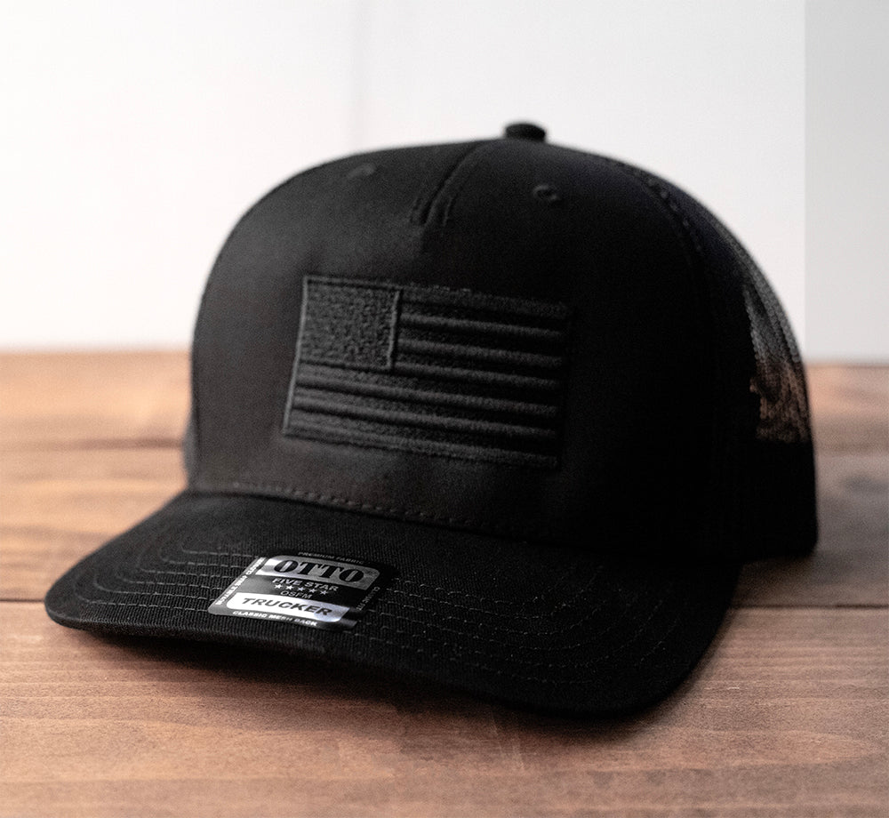 American Black Flag Embroidered