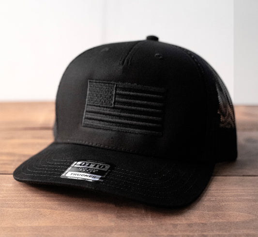 American Black Flag Embroidered