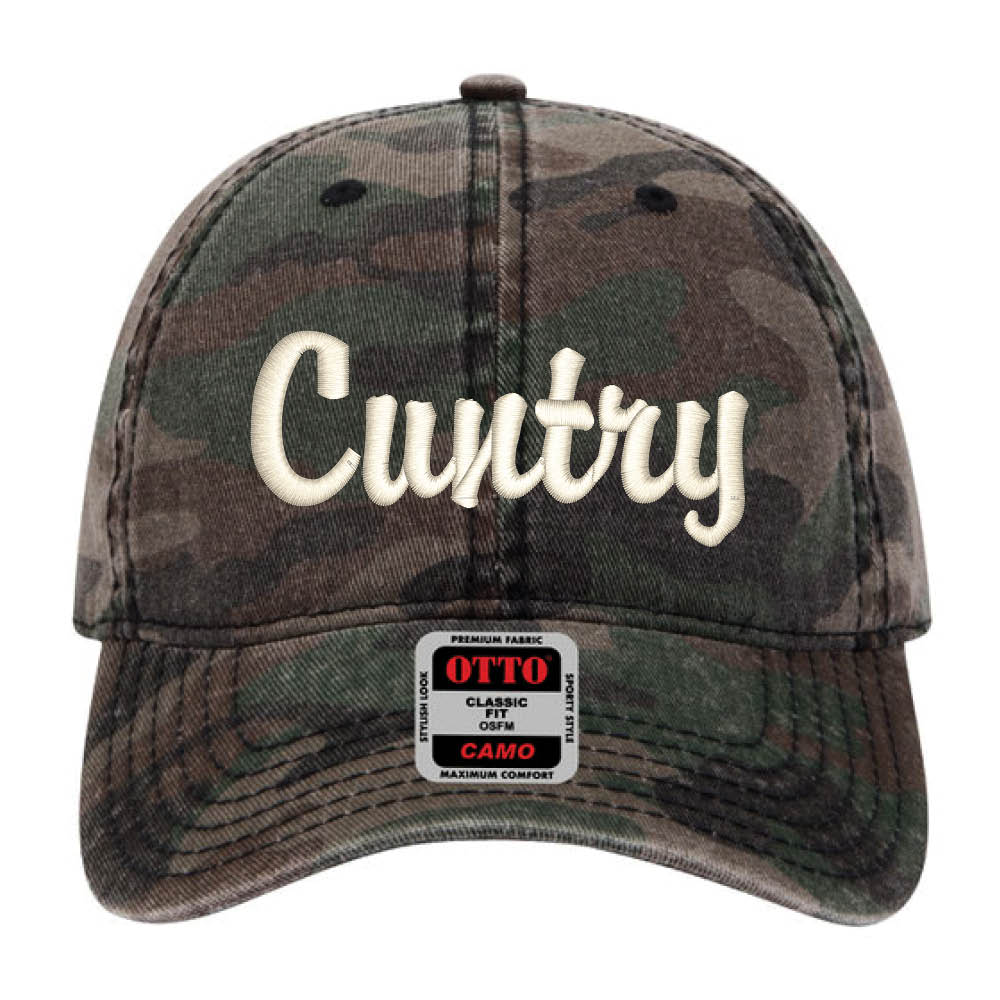 CUNTRY Camo Garment Washed Hat