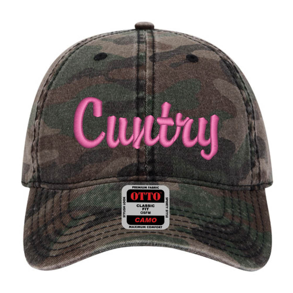 CUNTRY Camo Garment Washed Hat