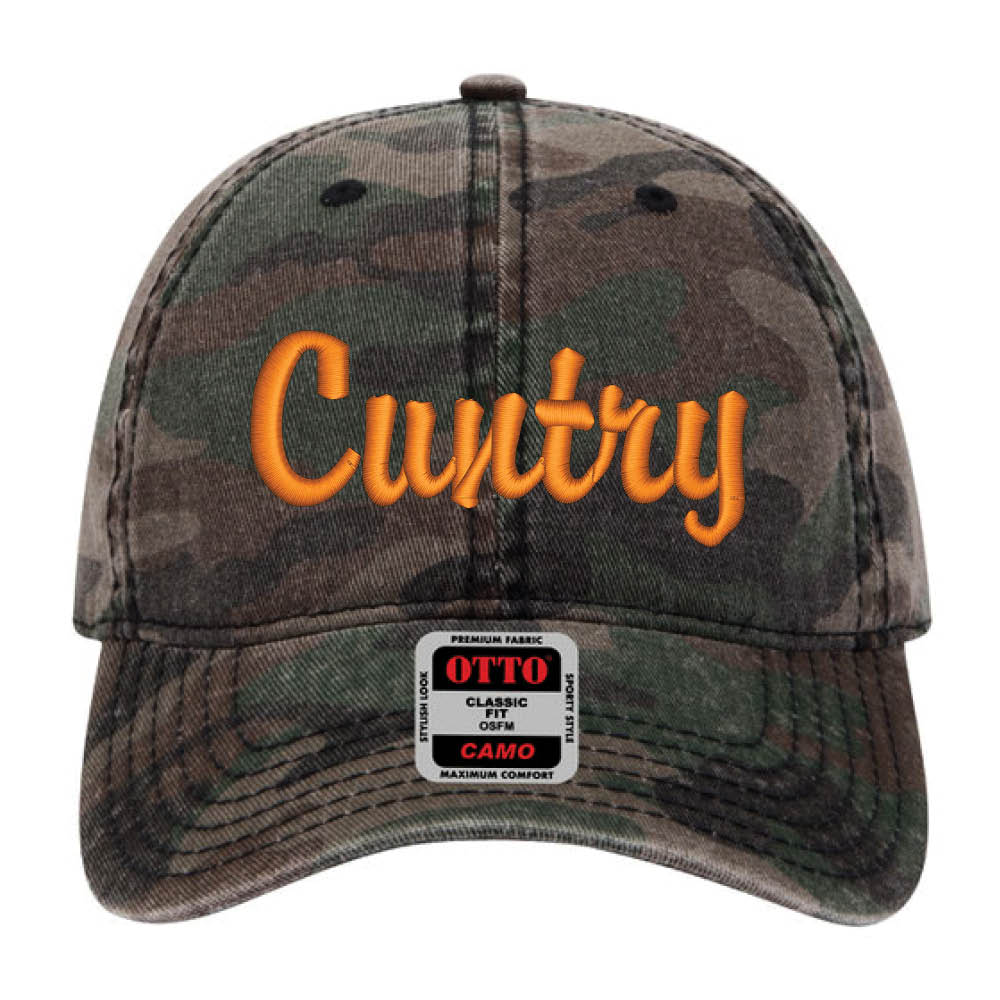 CUNTRY Camo Garment Washed Hat