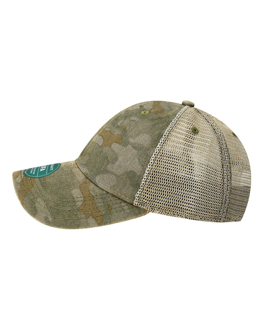 Legacy Java Camo Mesh Back Unstructured Cap Custom Embroidery