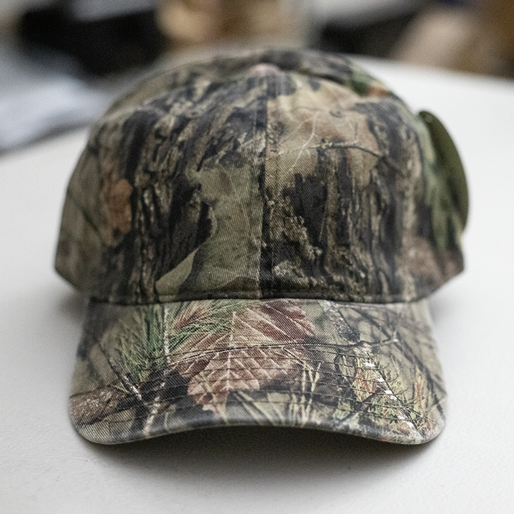 Mossy Oak Camo Custom Text Embroidered Hat Unstructured 100% Cotton