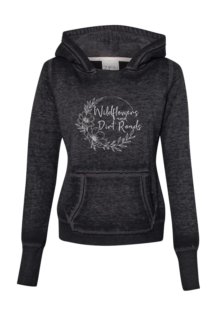 Wildflowers and Dirt Roads - Women's Hooded Lightweight Pullover